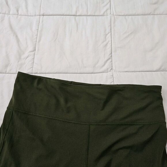 Athleta Elation Flare Pants 2X Olive Green High Rise Pull On Leggings 981683 - Picture 3 of 11